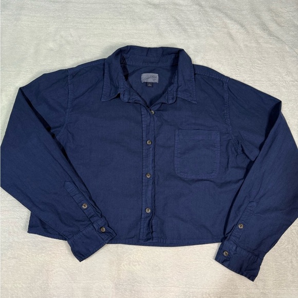 Universal Thread Blue Blouse Relaxed Fit Lightweight - Picture 4 of 6